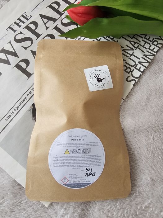 100% sojowy wosk do kominka o zapachu Palo Santo