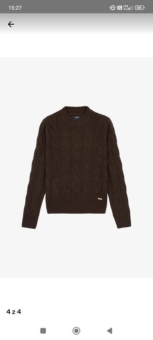 Sweter Ochnik brązowy