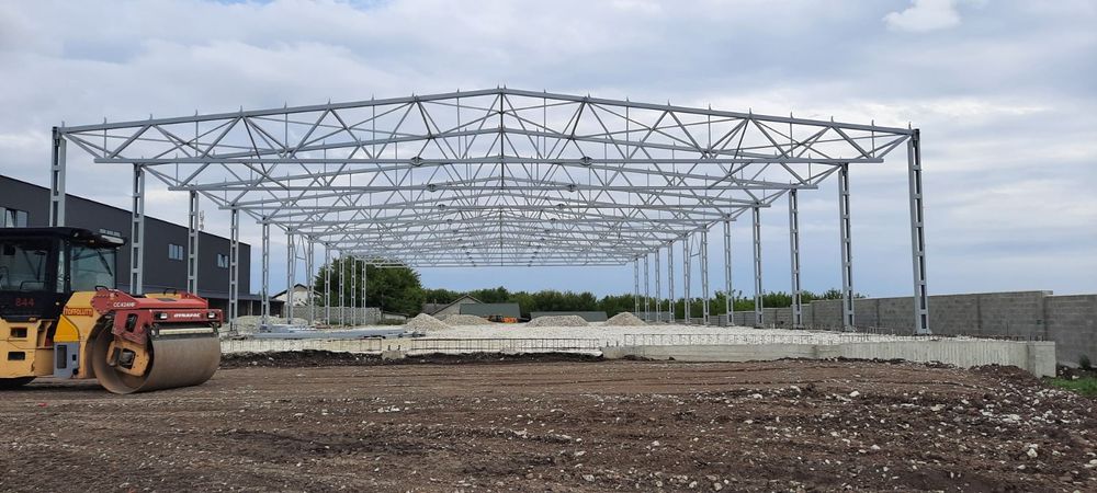 Продам металоконструкцію ангару 30х72х6 складу,  кран балка, СТО