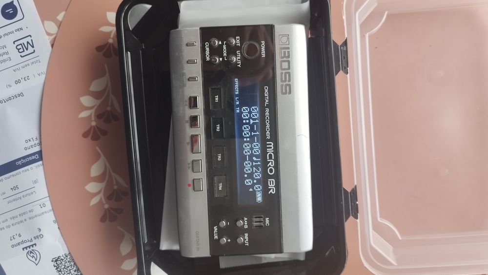 Boss  micro BR efeitos guitarra
