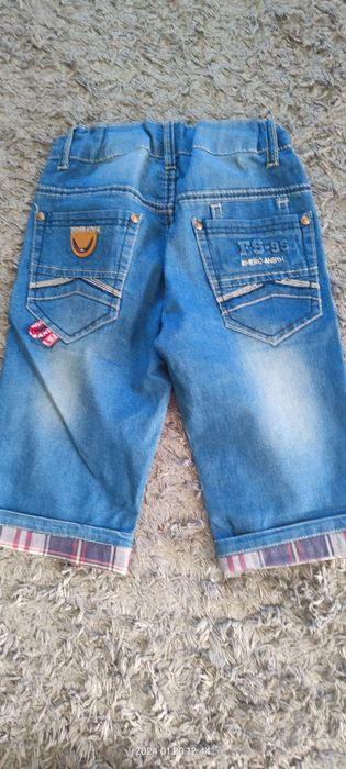 Spodenki chłopięce jeansowe jak nowe 122