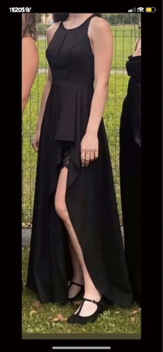 długa czarna sukienka