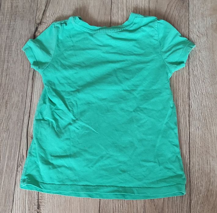 Koszulka t-shirt chłopięcy zielony zebra 92