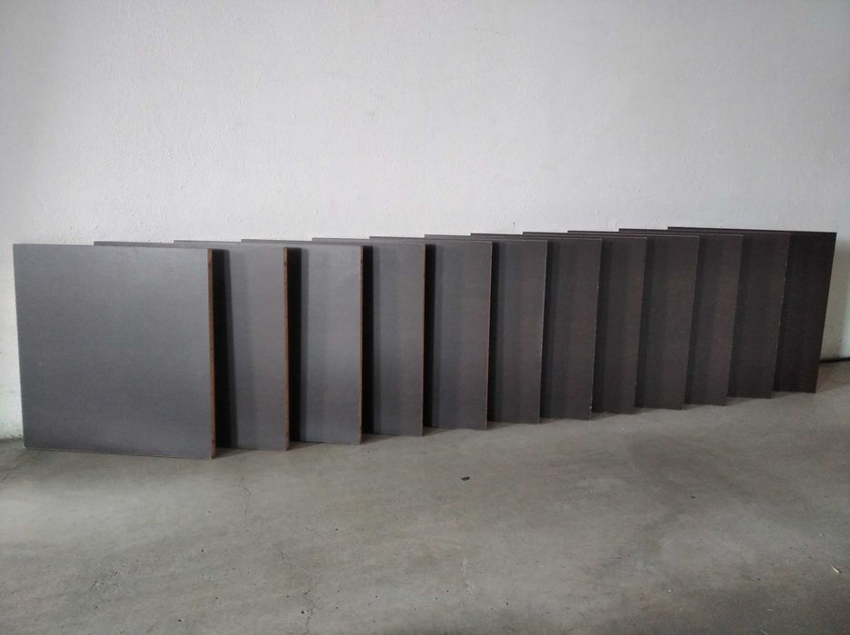 12 prateleiras 38x36,5x1,9 cm preto-castanho