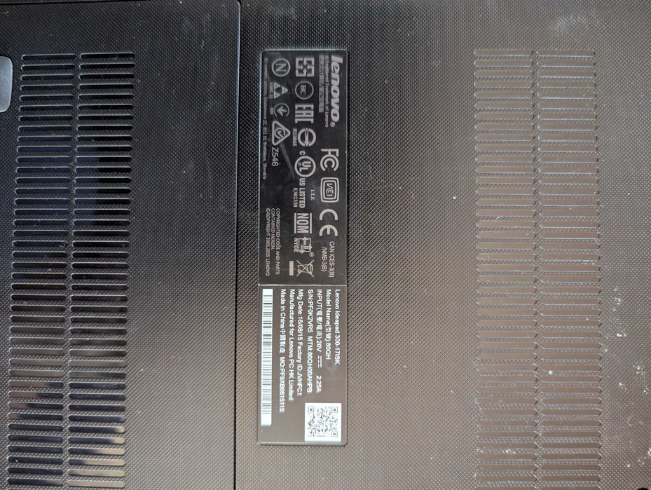 Ноутбук Lenovo 80QH Ideapad 300-17ISK