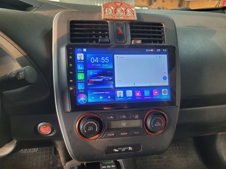 Штатная магнитола для Nissan Leaf , CarPlay 8м ядер Qled