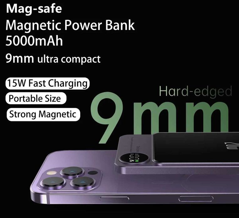 Mini power bank Magnético.