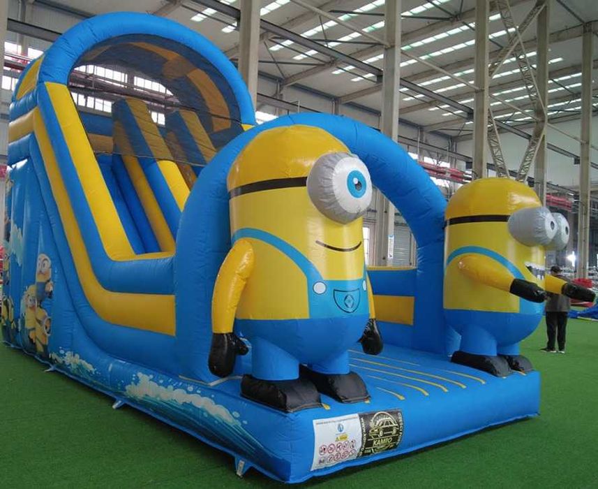 Zjeżdżalnia PODWÓJNA dmuchana wolnostojąca MINIONKI 7x4x5M Dmuchaniec CAŁA POLSKA