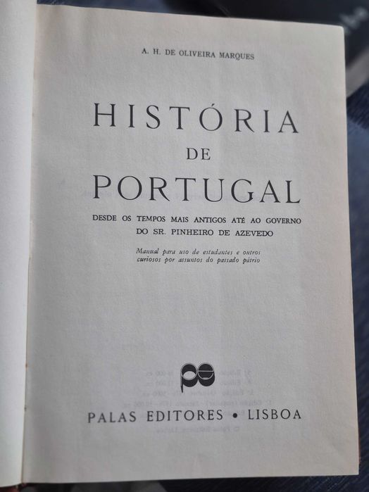 Historia de Portugal AH Oliveira Marques
