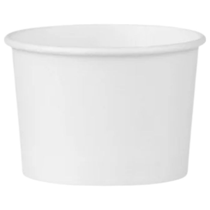 Kubek na lody 130ml papierowy biały 25szt sup