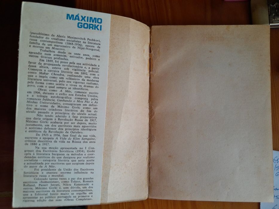 Infância - Máximo Gorki, Editorial Início (Gorki Obras Completas) 1970