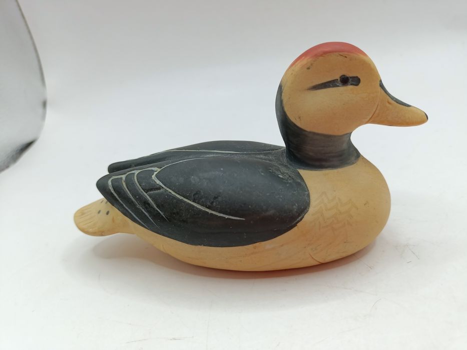 Ceramika dekoracja Mała kaczka ręcznie malowana wiosenna ozdoba