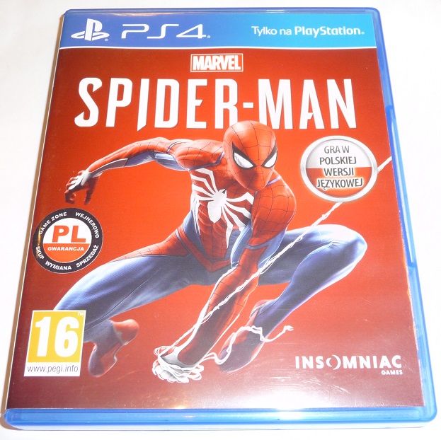 Spider-Man Marvel PS4 + Slim + Pro + PS5 = PŁYTA PL Wejherowo