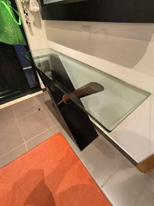 Mesa Entrada Madeira e Vidro (para desocupar)