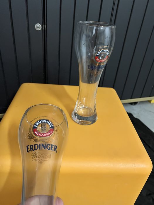 10 Copos Erdinger Weissbier – Novos, Nunca Usados