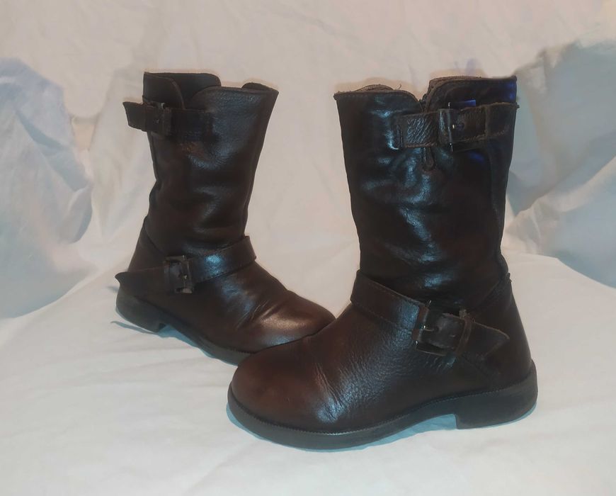 Zara girls Казаки сапоги 25 р. 16 см. Индия. Кожа