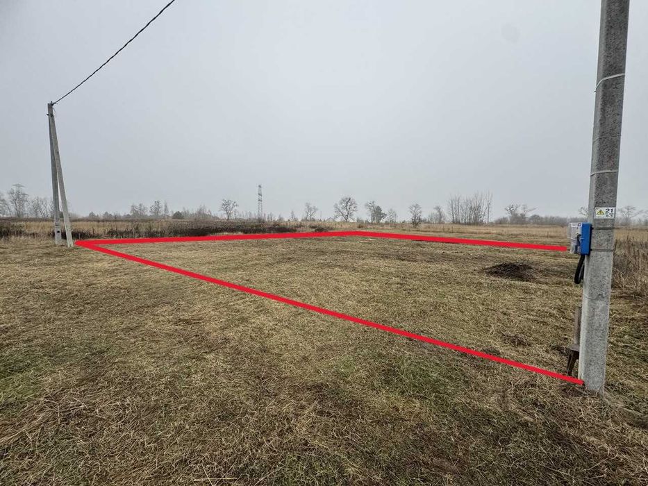 Продаж кутової ділянки 10 соток,15 кВт, 2 заїзди Рожівка Бровари 12 хв