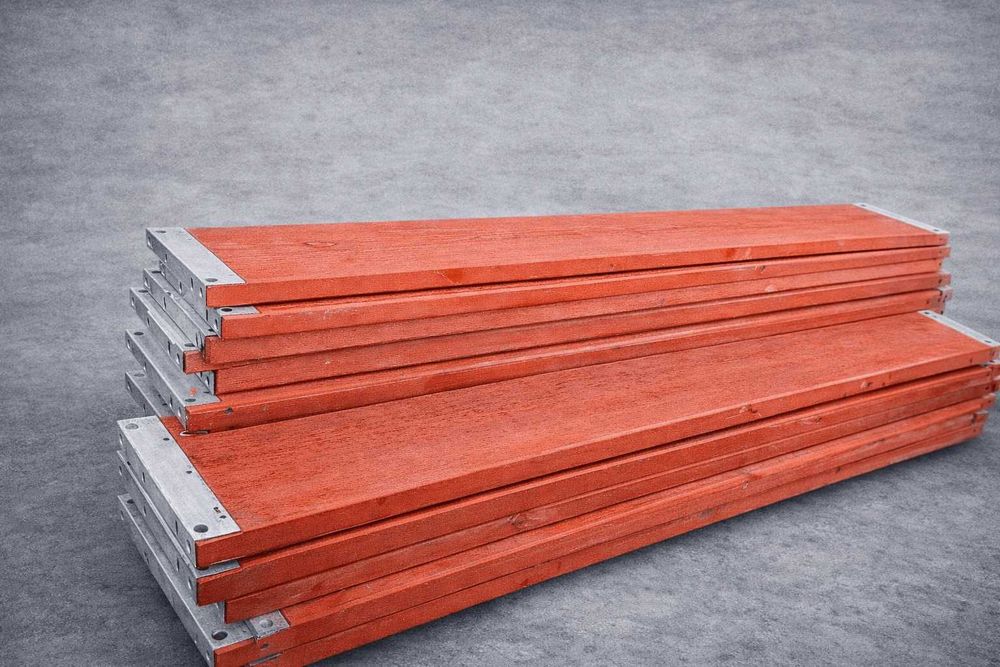 Zestaw rusztowania 37m2 6x6 - podesty drewniane 3m