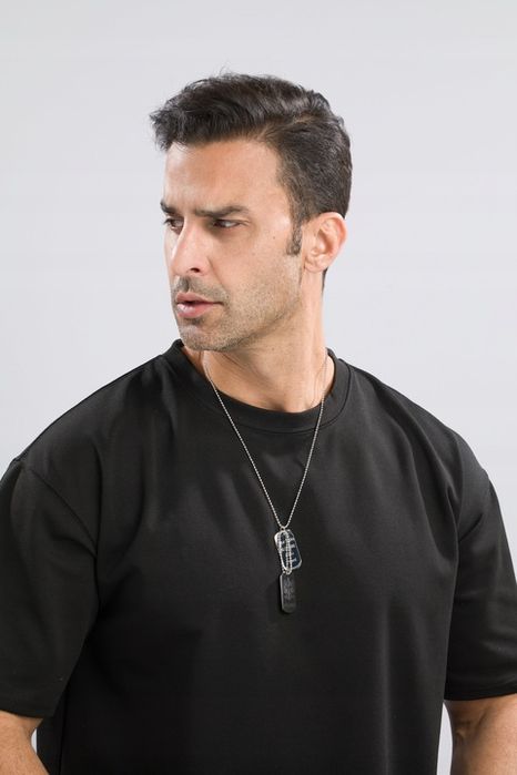 Nieśmiertelnik Z Grawerem X2 Męski, Stal Chirurgiczna Grawer Mechanicz