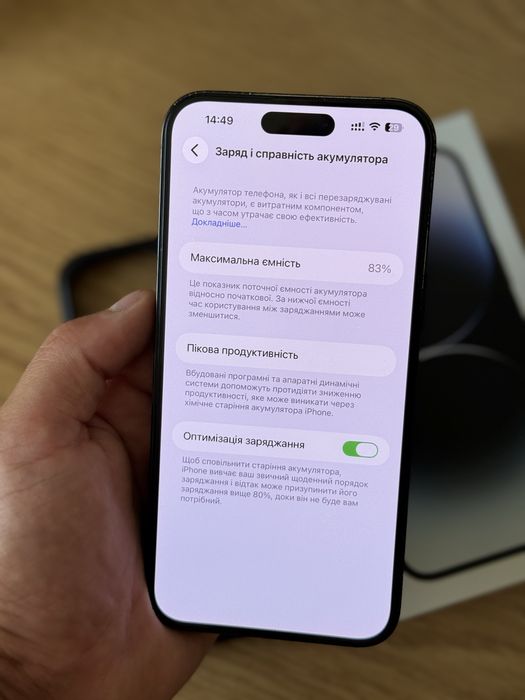 Apple iPhone 14 Pro Max 256GB Space Black ідеальний стан