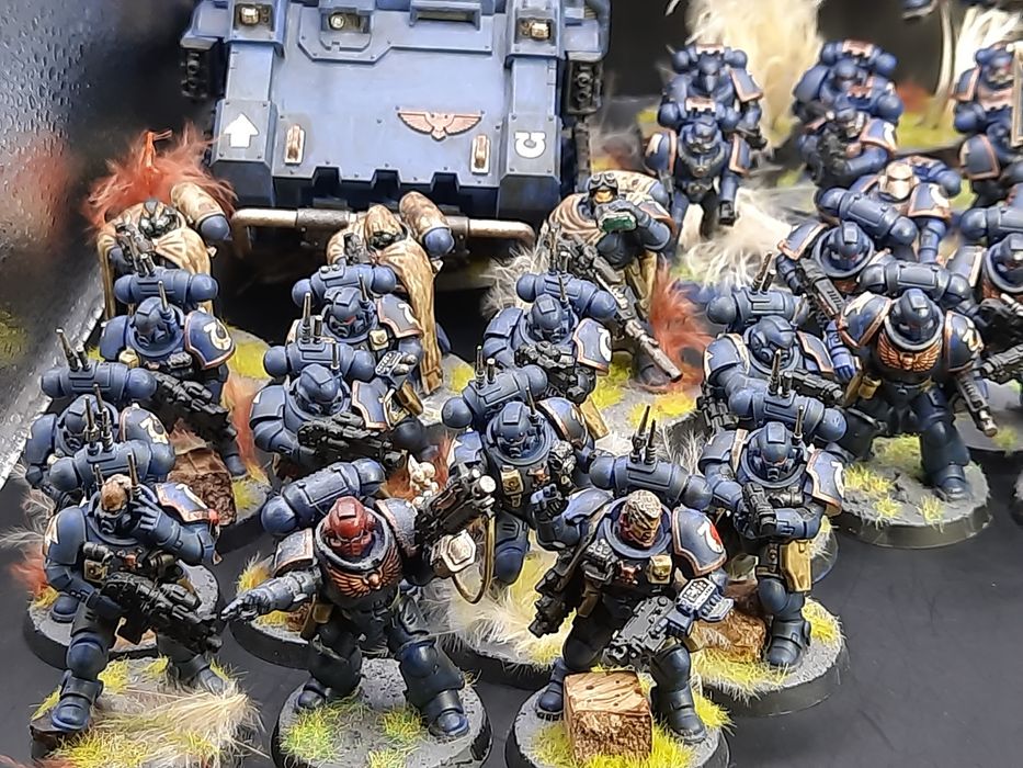 Warhammer 40000 k Ultramarines Pomalowana Armia  Space Marines