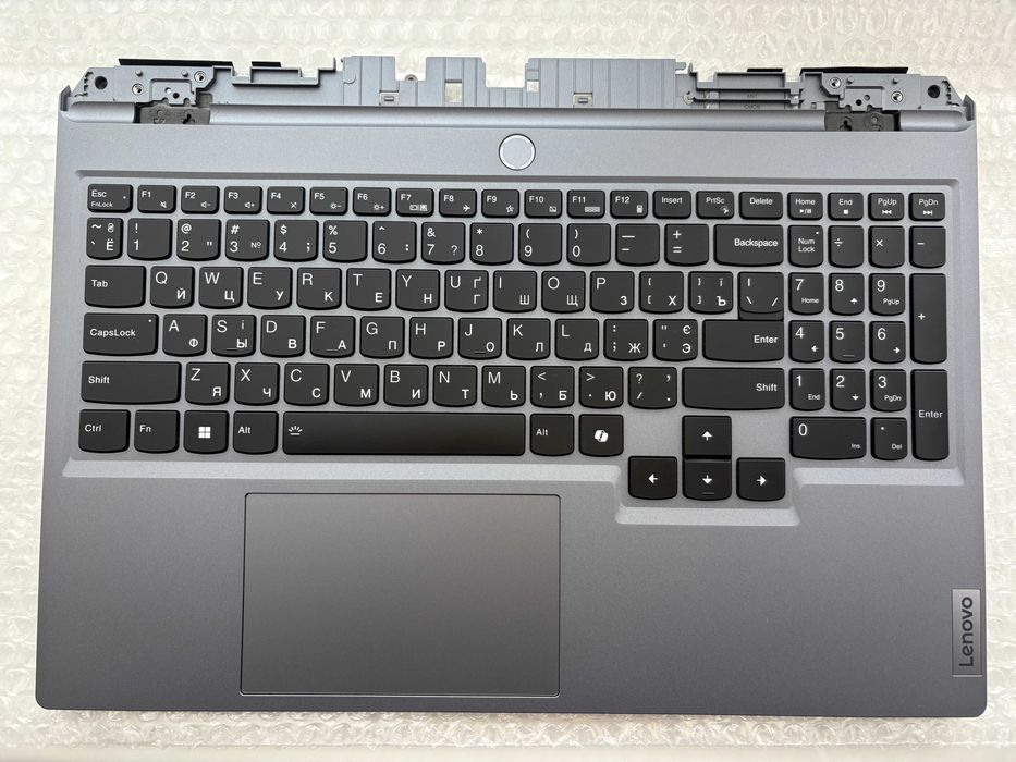 Верхняя часть корпуса с клавиатурой (топкейс) ноутбука Lenovo LOQ 15IAX9 (83GS00ALRA) Luna Grey