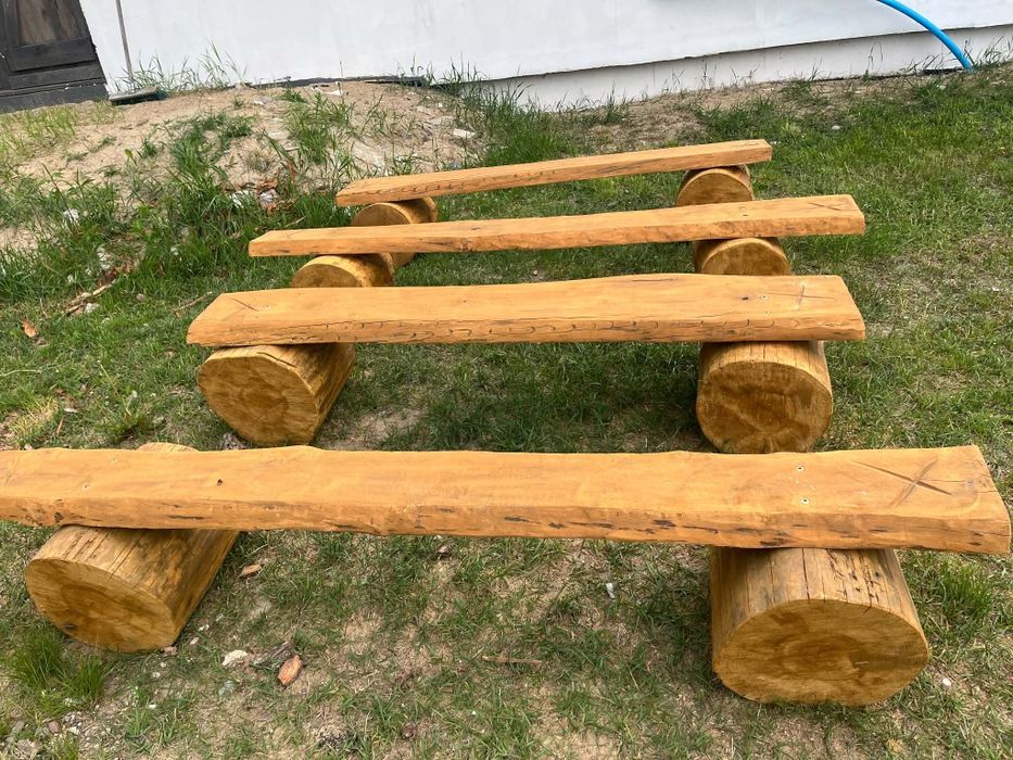 Ławki do ogniska biesiadne
