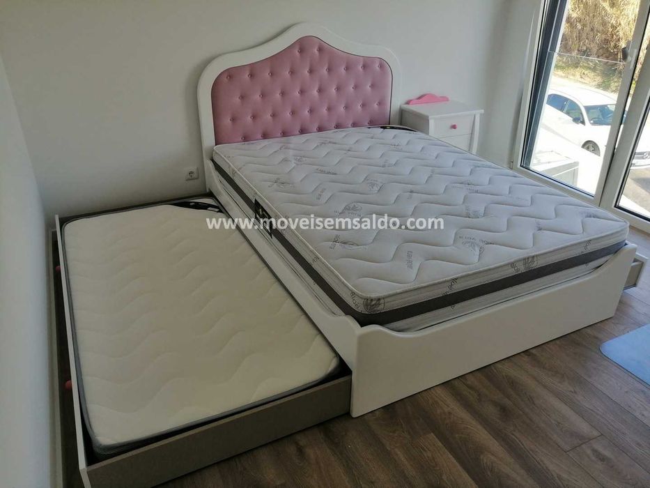 Cama de Casal Estofada c/ Gaveta - Fabricamos todas medidas e cores.