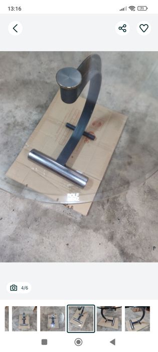 Mesa vidro Rolf Benz