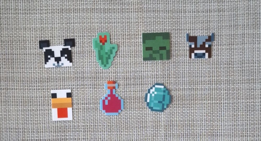 Naklejki Auchan Minecraft