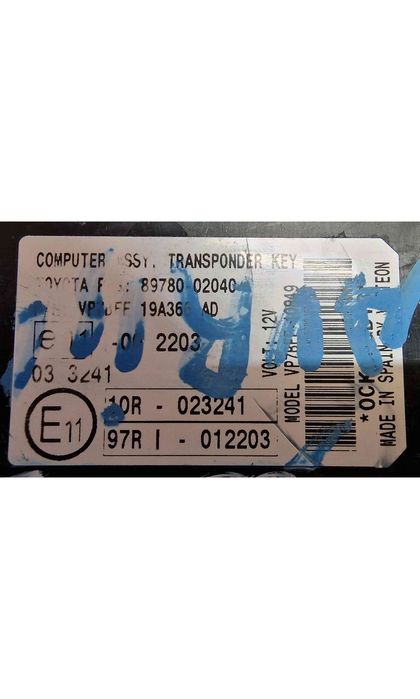 Módulo Eletrónico 89780-02040 - TOYOTA AURIS