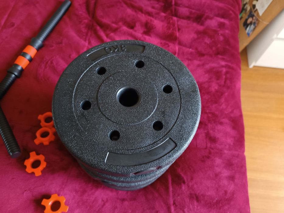 Pesos (discos + barras + anilhas ) 40 kg