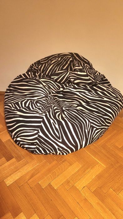 Pufa worek zebra