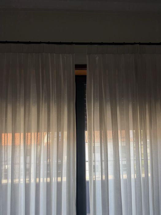 Cortina completa com varão