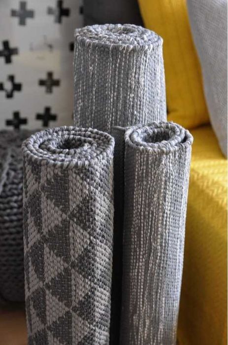 Chodnik bawełniany w paski tkany 100% bawełna hand-made prać w pralce