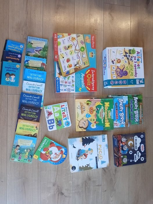 Zabawki, książki, gry edukacyjne, pluszaki