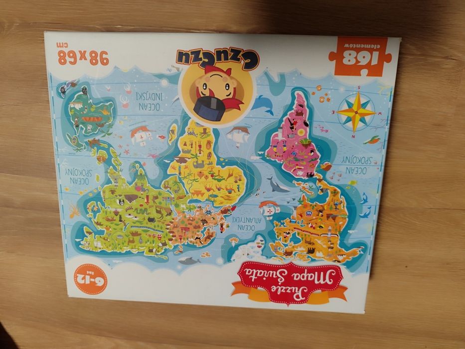 Puzzle Czuczu mapa świata