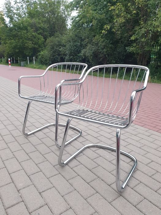 Krzesło  Bauhaus proj.Gastone Rinaldi / Rima, Włochy lata 70 space age
