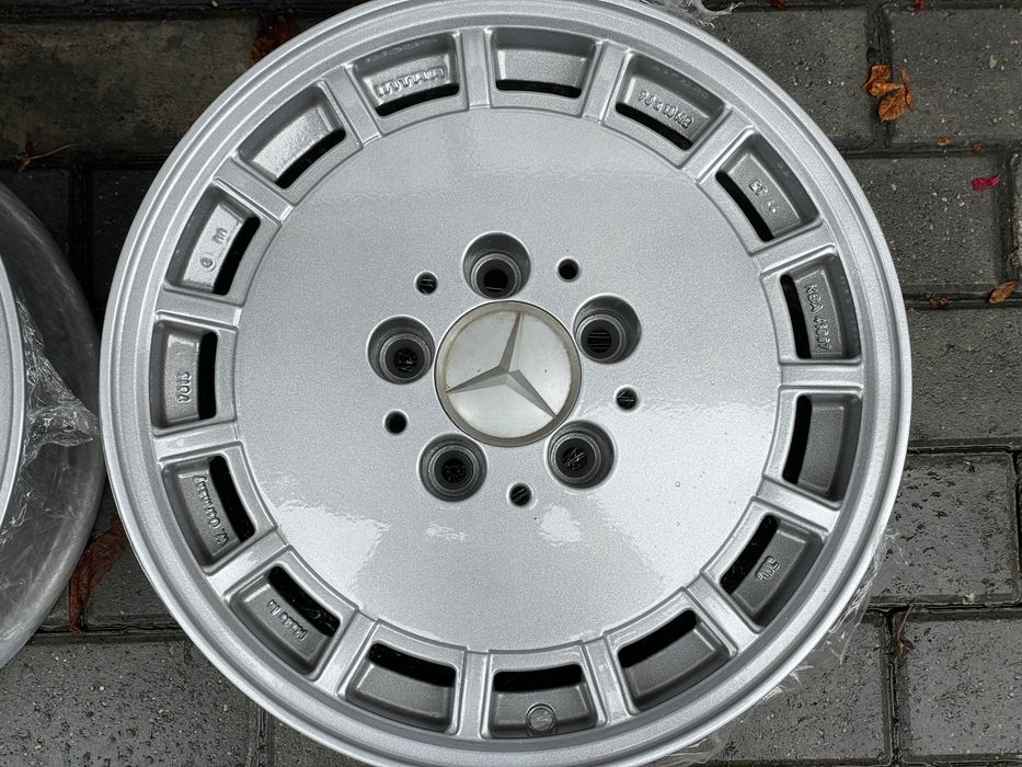 alu felgi mercedes 15 gullideckel 7j et44 w124 oryginał
