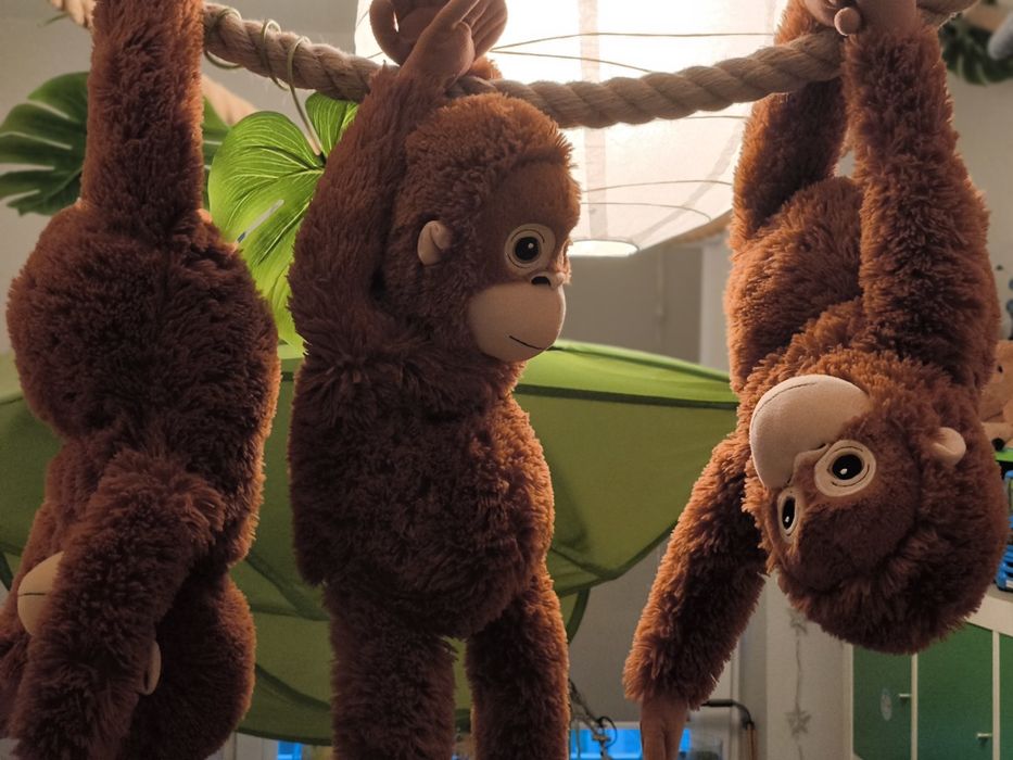 Zestaw Ikea Baldachim LOVA, gruba lina jutowa, małpki  Ikea