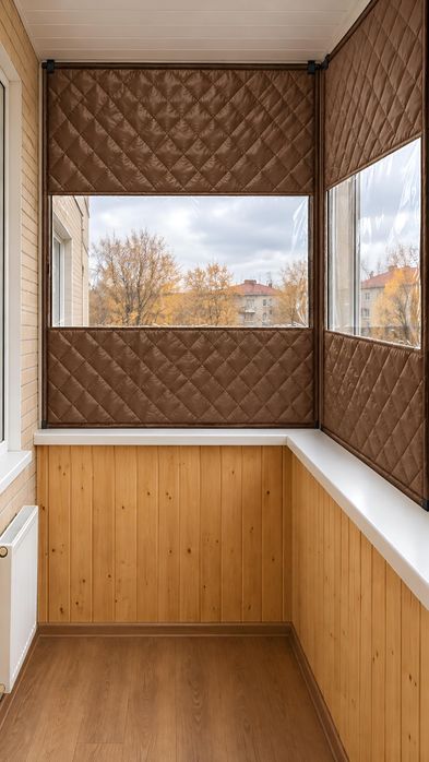 Теплові штори/ Термоштори з віконцем