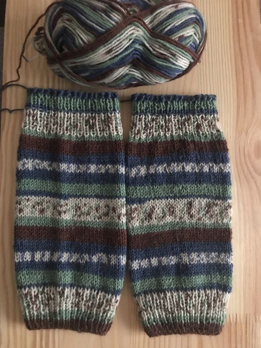 Гетри в’язані вовняні жакард