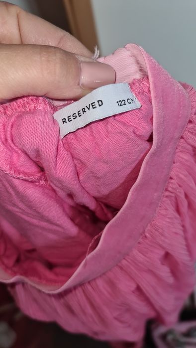 3szt komplet sukienki HM Reserved 122/128 spódnica różowa