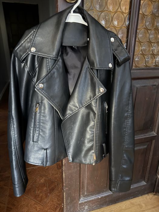 Ramoneska czarna skórzana