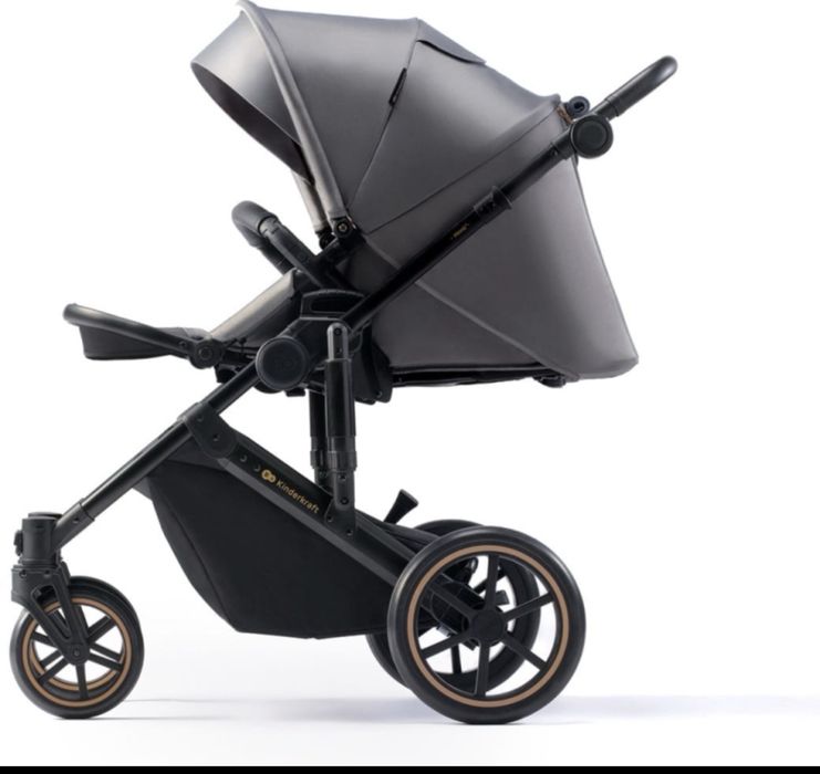 Kinderkraft PRIME 2 | 3w1 + fotelik + baza + adaptery | Pełny zestaw