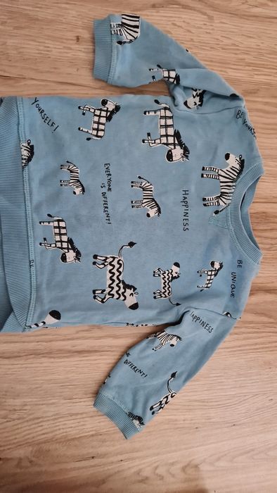 Bluza h&m r.74 niebieska