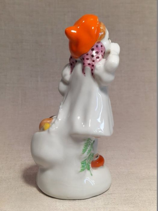 Ау девочка заблудилась КРАСНАЯ ШАПОЧКА Барановка статуэтка фарфор СССР