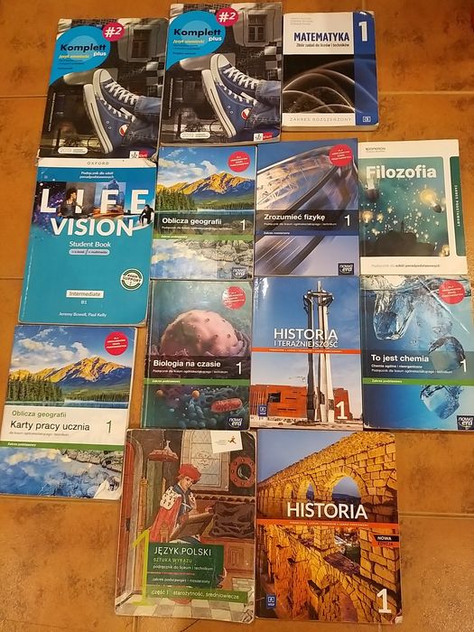 Podręczniki kl.1  liceum i technikum nowa era