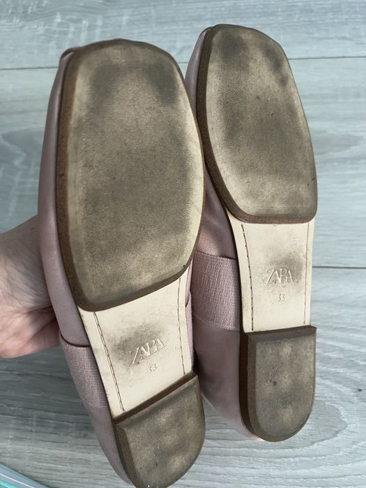 Сатиновые балетки/туфли Zara