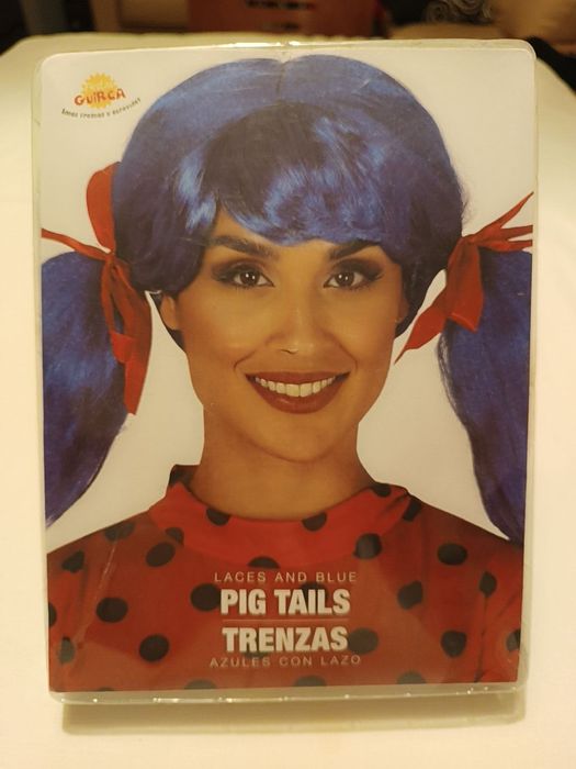 Fantasia Peruca Lady Bug. Nova